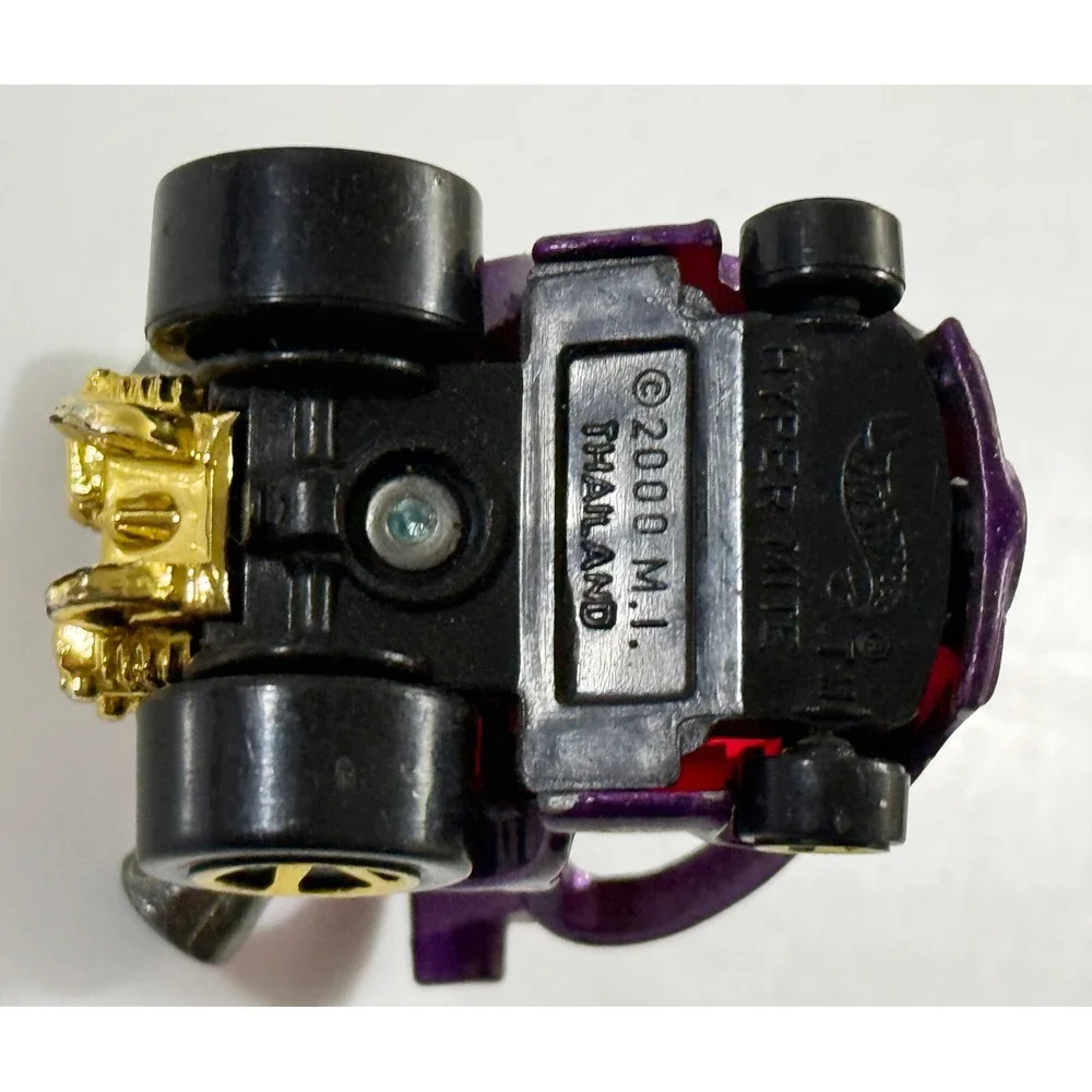 Hot Wheels‎ Hyper Mite Toy Car Kids 1:64 Purple Gold Engine 2000 Diecast Car